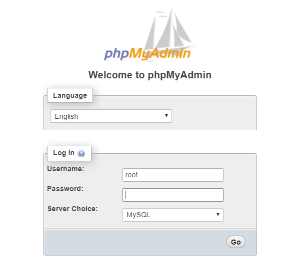 Setup Default DB